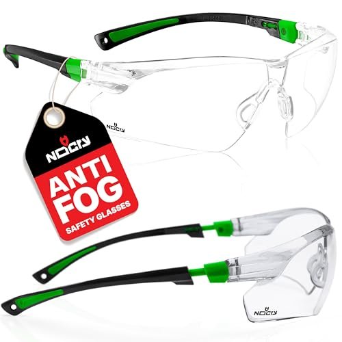 NoCry Clear Safety Glasses for Men and Women with...