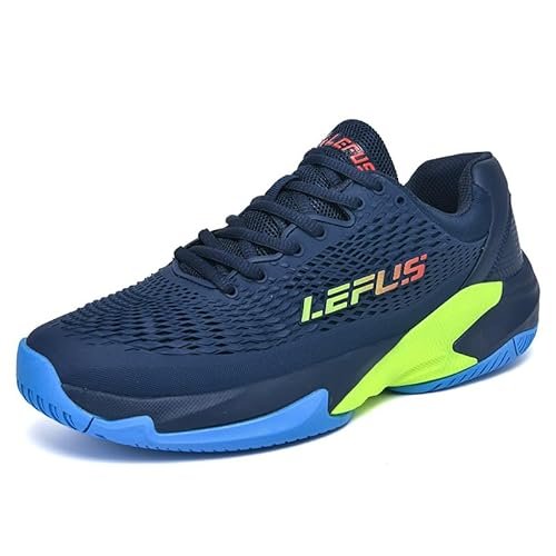 Men's Tennis Shoe Indoor Outdoor Pro Pickleball Shoes with...