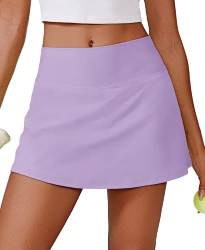 PINSPARK Womens Golf Skirt High Waisted Athletic Skirts...