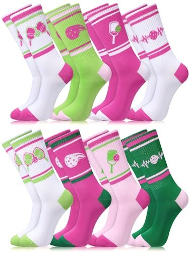 Cuffbow 8 Pairs Dink Ball Socks Performance Novelty...