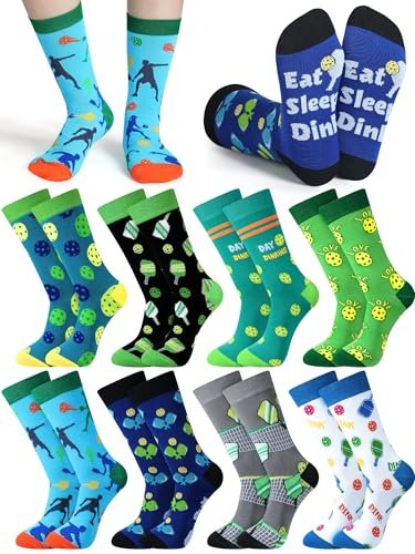 Cuffbow 8 Pairs Dink Sports Socks Novelty Dink Ball Gift...