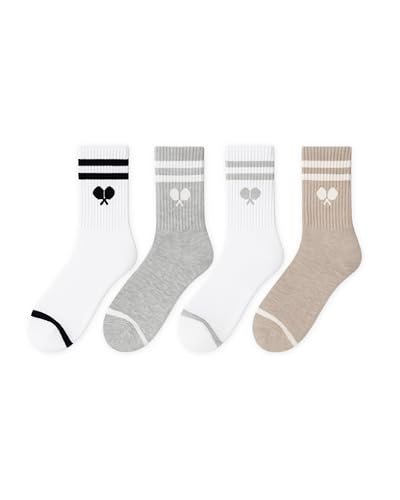 L’ORANGE Court Crew Pickleball Socks – 4-Pack | Premium...