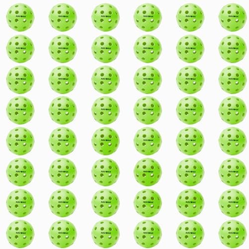 Navona 48 Pack Premium 40-Holes Outdoor Pickleball Balls,...