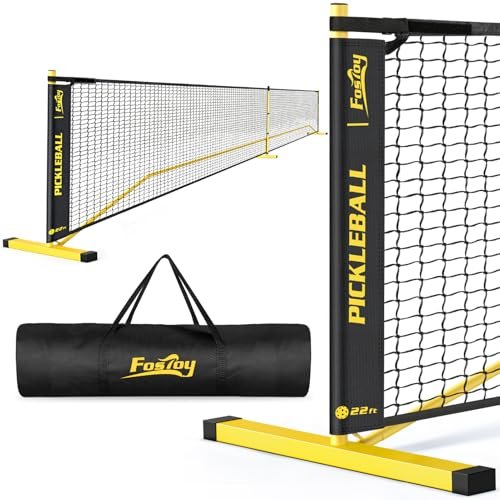 Portable Pickleball Net Set, 22FT Regulation Size 18-Ply PE...