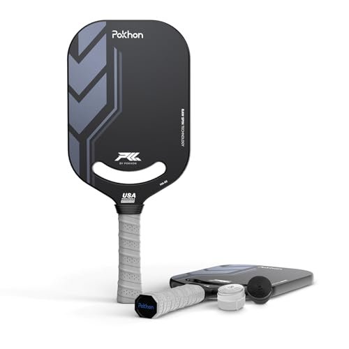 Carbon Fiber Pickleball Paddle, Professional Raw Carbon...