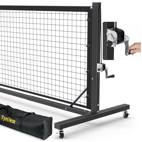 TYRSEN Pro Pickleball Net – Hand Winch Tension System,...