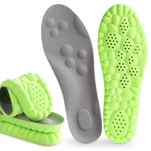 SolaraPickleball Insoles for Men Women, 4D Memory Foam Arch...