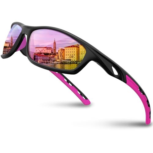 RIVBOS Womens Sunglasses Polarized TR90 Unbreakable Frame...