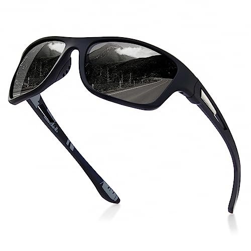 suoso Polarized Sports Sunglasses for Men: UV400 Protection...