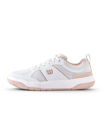 WILSON Women's Pickle Pro Sneaker, White/Cameo Rose, 7.5