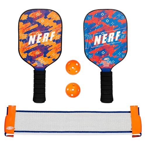 NERF Tabletop Pickleball Set - Mini Tabletop Pickleball...