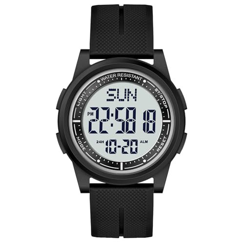 Beeasy Digital Watch Waterproof with Stopwatch Alarm...