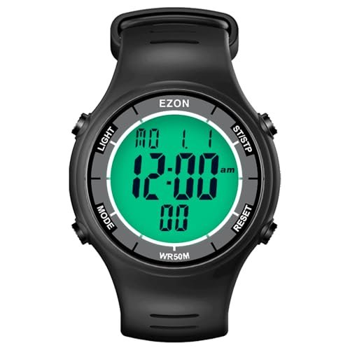 EZON Digital Watch with Stopwatch Countdown Timer Alarm EL...