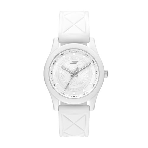 Skechers Women's Dalemead Three Hand White Silicone Watch