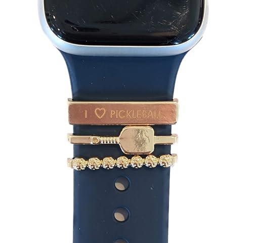 Watch Band Pickleball Charms - Compatible with Apple Watch...