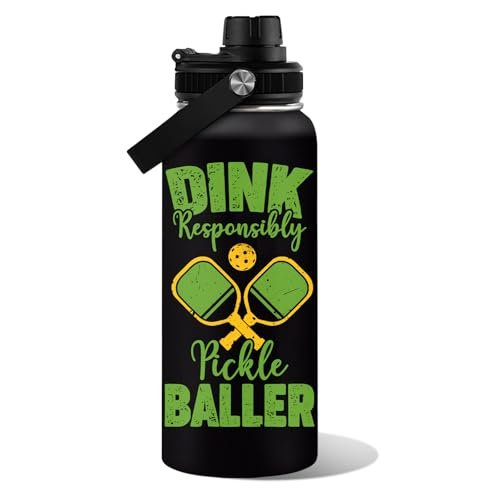 WWHSAI Pickleball Water Bottle 32oz | Insulated Stainless...