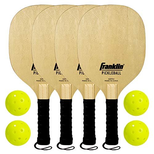 Franklin Sports Wooden Pickleball Paddle and X-40...