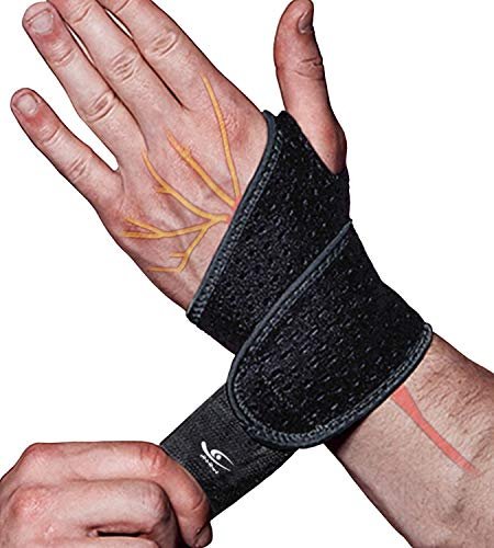 HiRui 2 Pack Wrist Compression Strap and Wrist Brace...