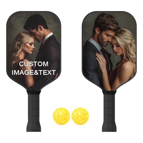 Custom Pickleball Paddles with Photo Text Logo,...