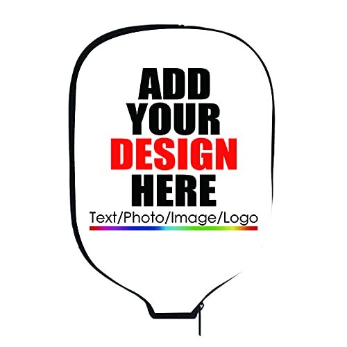 iPrint Custom Pickle Ball Rackets Covers, Add Your Image...