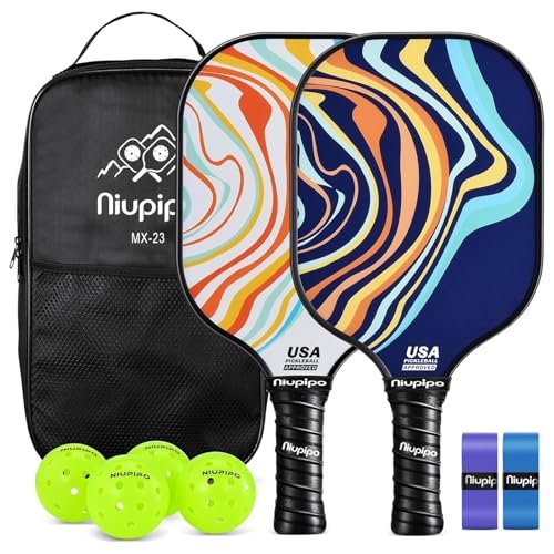 niupipo Pickleball Paddles, Pickleball Paddles Set of 2,...