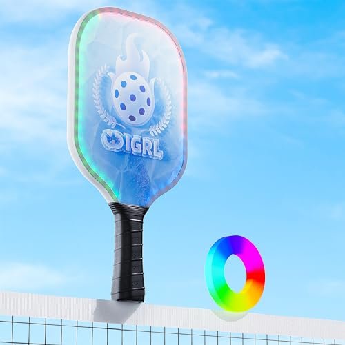 LED Light up Pickleball Paddles, IGRL Fiberglass Pickleball...