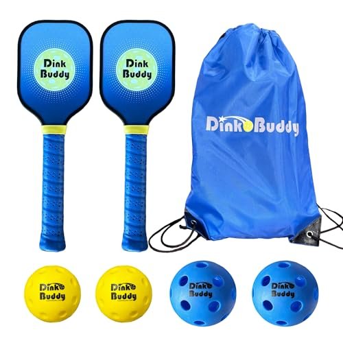 Dink Buddy - 2-in-1 Pickleball Trainer Set, Pickleball...