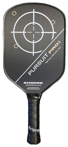 Engage Pursuit Pro1 Pickleball Paddle - Raw Carbon Fiber...