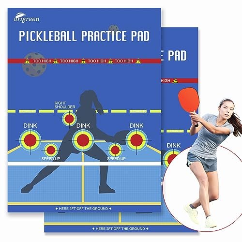 2Pcs Pickleball Practice Pads Dink Pad for Walls,...