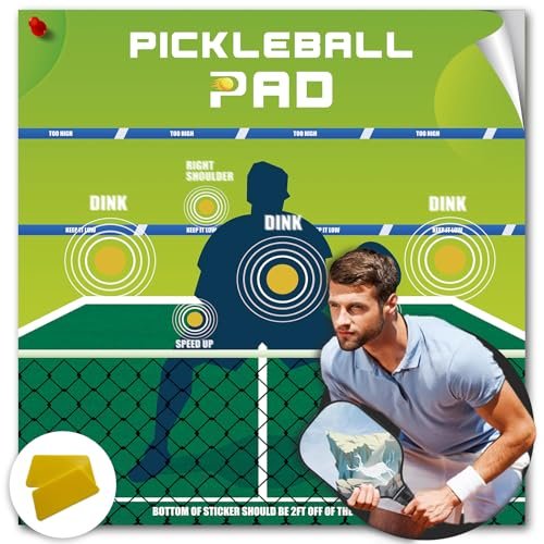 Dink Master Pickleball Practice Board with 2 Packs Squeegee...