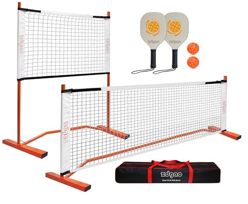 Zdgao Small Pickleball Net Set- 10FT Mini Pickleball Net,...