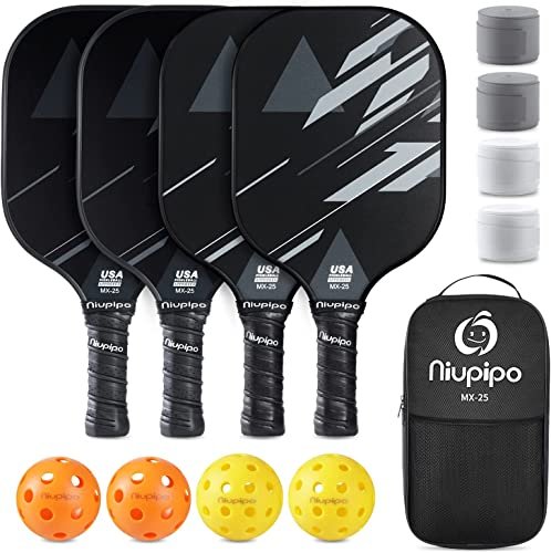 niupipo Pickleball Paddles, Lightweight Pickleball Rackets...