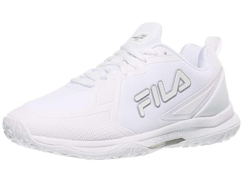 Fila Women's Volley Burst Shoes, White/White/Metallic...