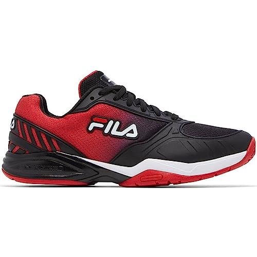 FILA Mens Volley Zone, Color: Blk/Wht/Fred, Size: 8...