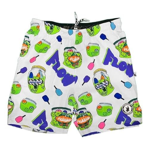 Flow Society Mens White Pickleball Jar Short