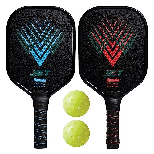 Franklin Sports 2 Player Pickleball Paddles + Balls Starter...