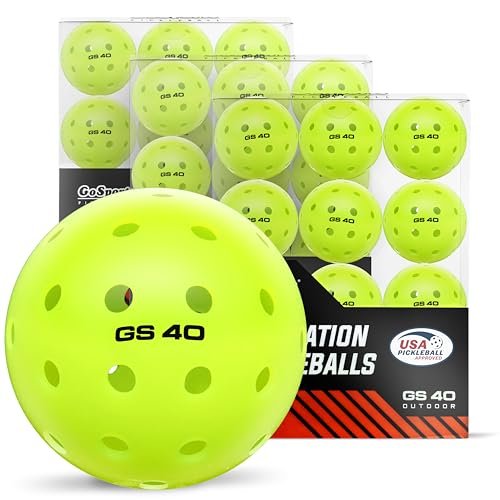 GoSports GS 40 Pickleball Balls - 36 Pack of Regulation...