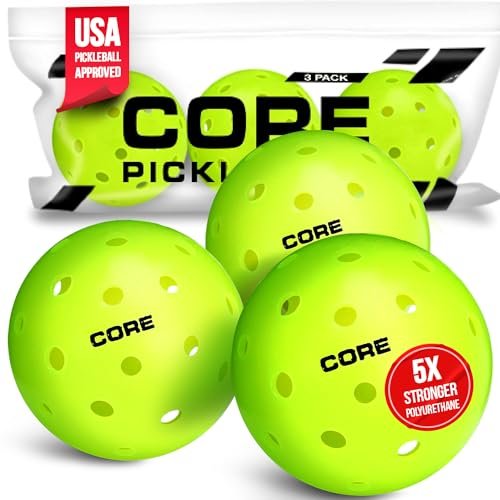 CORE Pickleball: PRO-40 | Outdoor Pickleball Balls -...