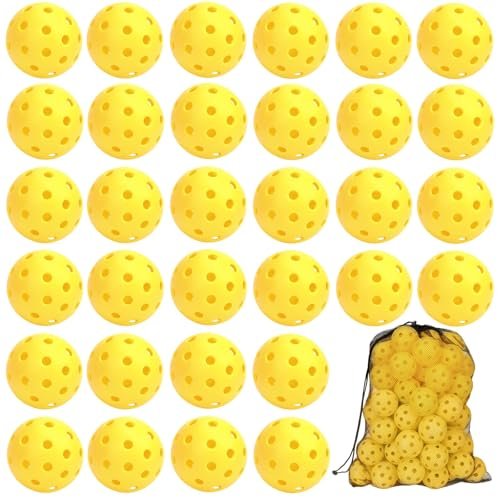 SAYAYA 50 Pack Outdoor Pickleball Balls Premium High...