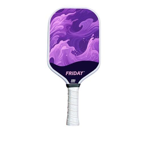 Lightweight Friday Pickleball Paddle, 14mm Thickness, USA...