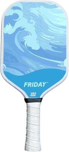 Lightweight Friday Pickleball Paddle, 14mm Thickness, USA...
