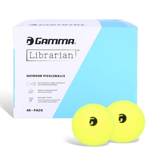 GAMMA Librarian Foam Pickleball Balls, Foam Balls for...