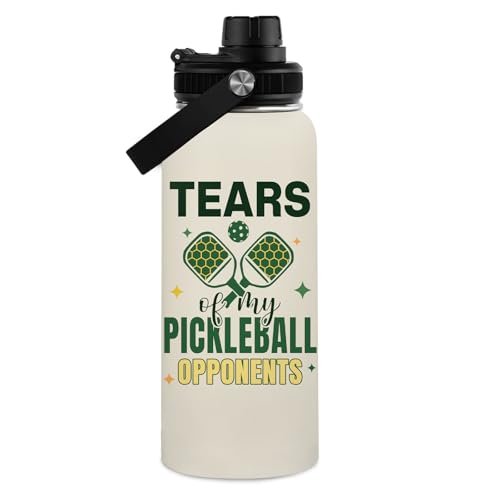 WWHSAI Pickleball Water Bottle 32oz Stainless Steel...