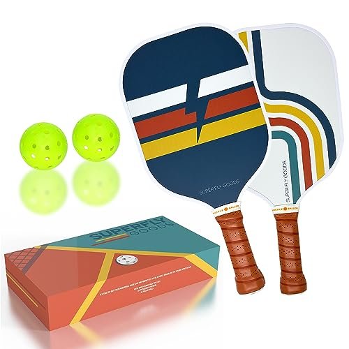 Super Fly Goods Pickleball Paddle Set of 2 Pickleball...
