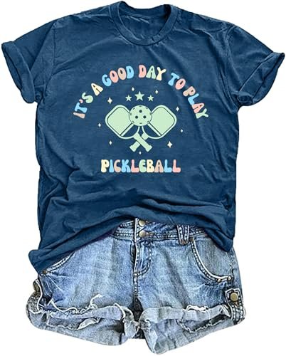 Pickleball Shirts Women It's A Good Day to Play...