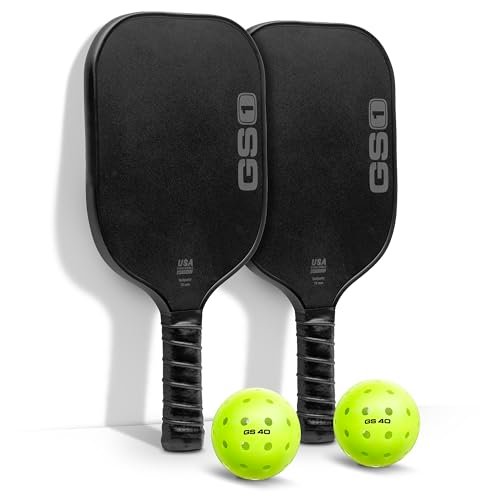 GoSports GS1 Pickleball Paddles Set of 2 with 2...