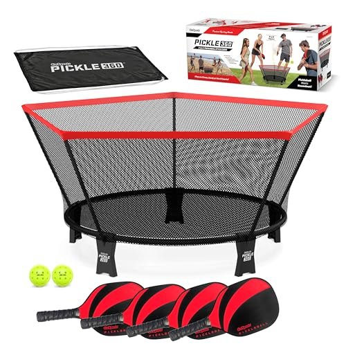 GoSports Pickle 360 Classic Paddle Ball Game Set -...