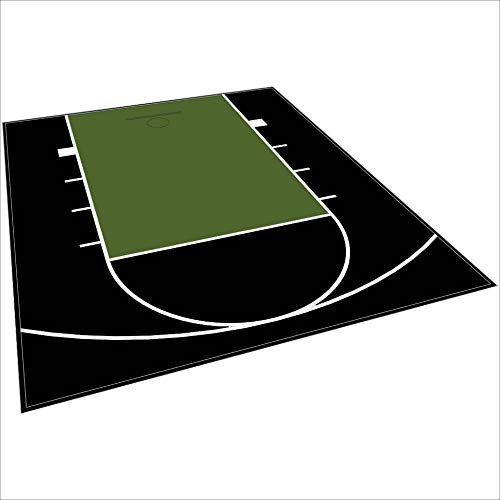 Outdoor Basketball Half Court Kit 20ft x 24ft -Lines and...