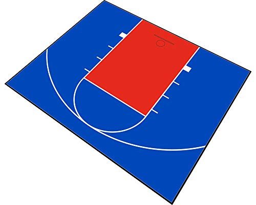Outdoor Basketball Half Court Kit 30ft x 25ft -Lines and...