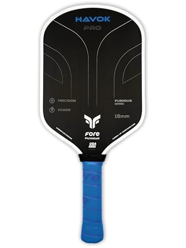 Havok Pro Pickleball Paddle: Carbon Fiber Surface for...
